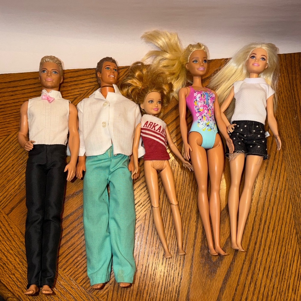 Mattel Barbie Ken Stacie Dolls Lot of 5 Retro